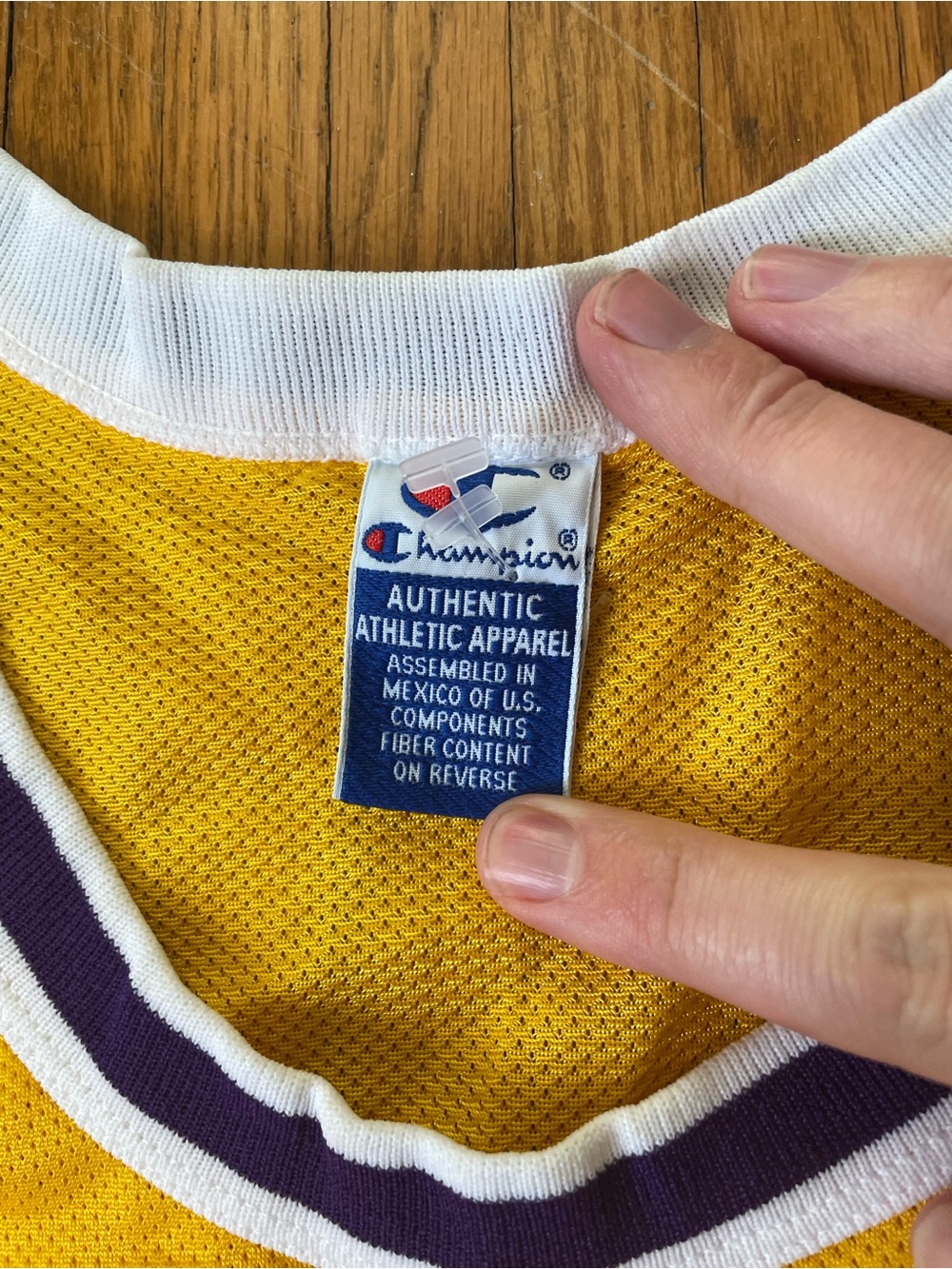 Champion Lakers Yellow and Purple #34 O’Neal Basketball Jersey - Picture 10 of 10